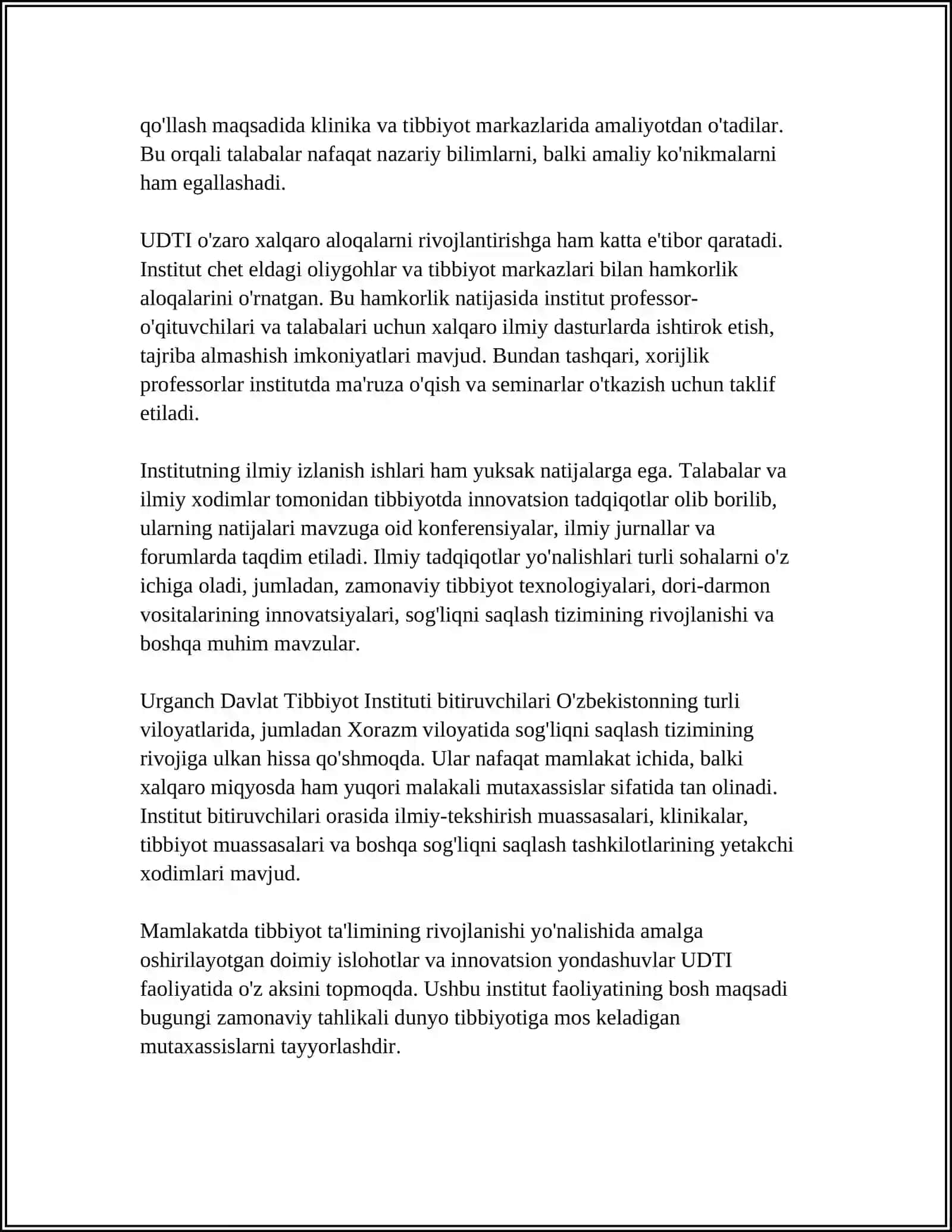Urganch Davlat Tibbiyot Instituti 4