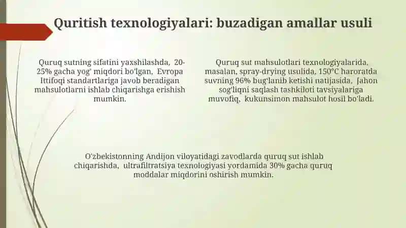 Quruq Sut Mahsulotlari Texnalogiyasi 4