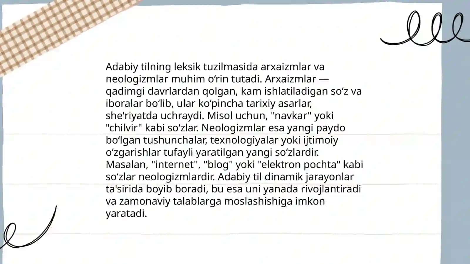 XX asr o‘zbek adabiyotida yangi leksika shakllanishi 4