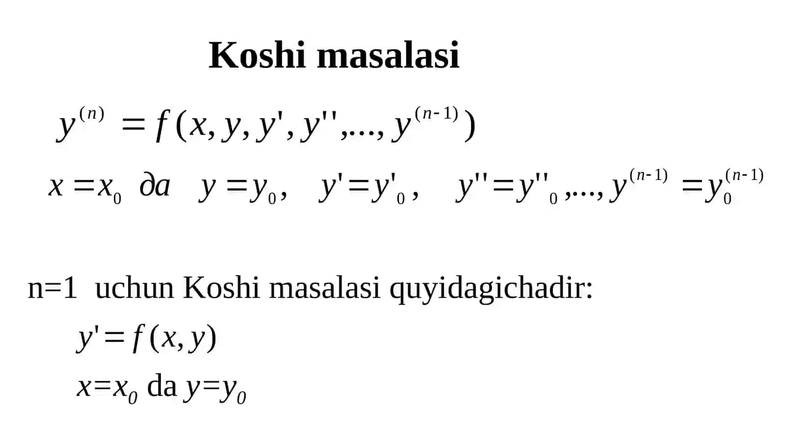 Sonlidifferentsiallash.Differentsialtenglamalarnitaqribiyyechishusullari 4