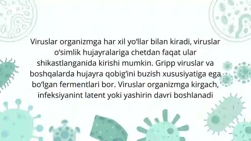 VIRUSLARGA QARSHI QOʻLLANILADIGAN MODDALAR 4