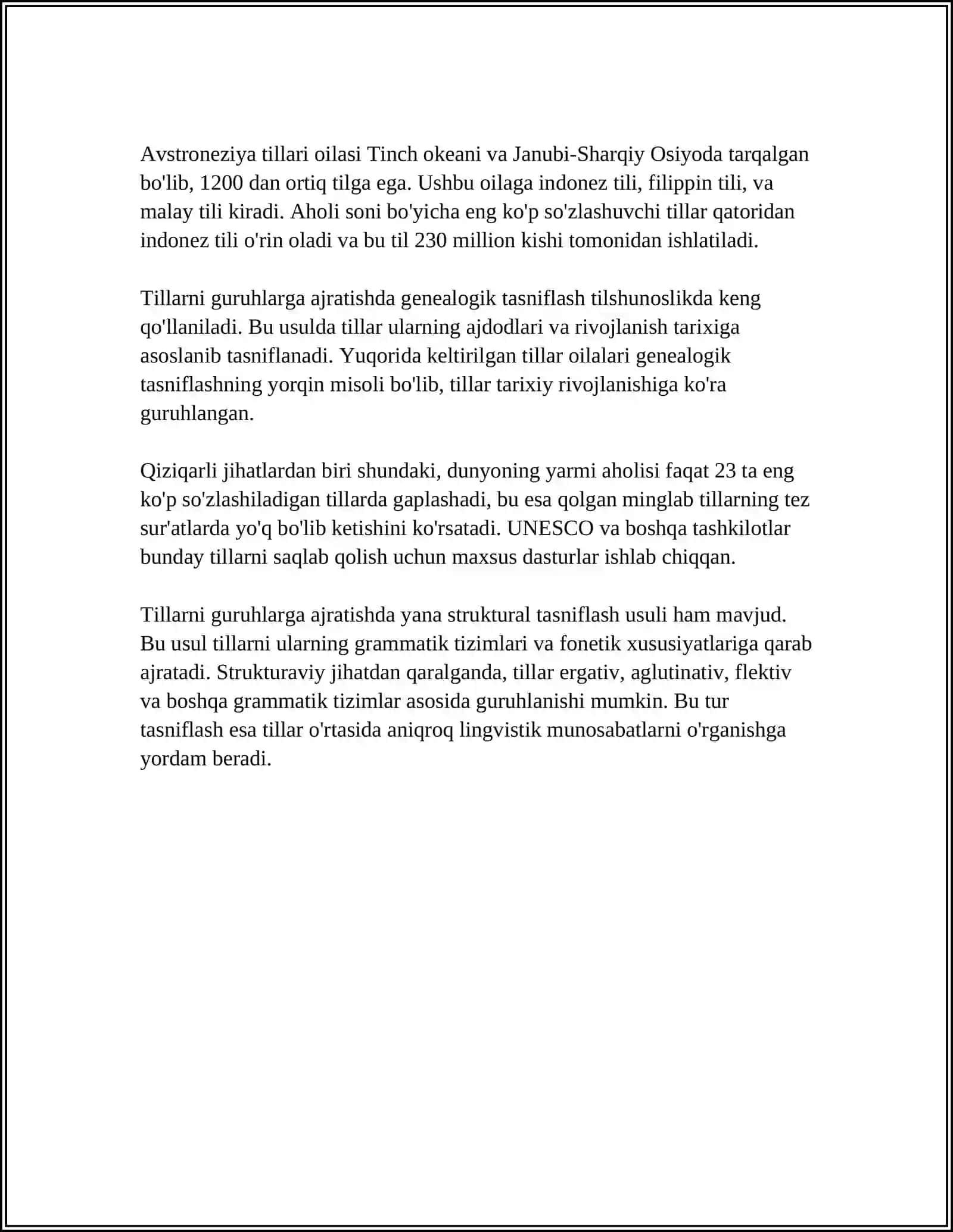 TILLARNING GENEOLOGIK TASNIFI 4