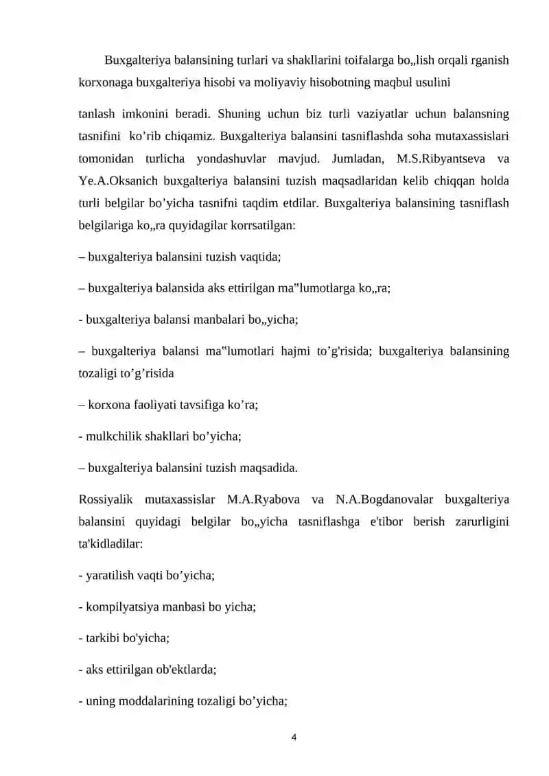 Buxgalteriya  balansi uning tuzilishi hamda turlari 4