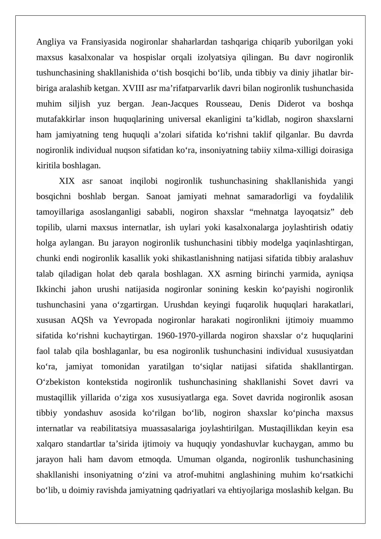 Nogironlik fenomeniga doir yondashuvlar 4
