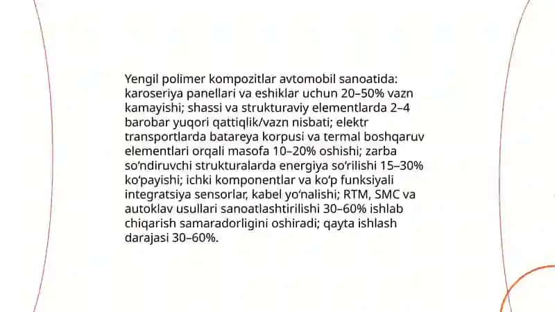 Polimer kompozitsion materiallar kelajagi-yangi istiqbolli qóllash sohalari 4
