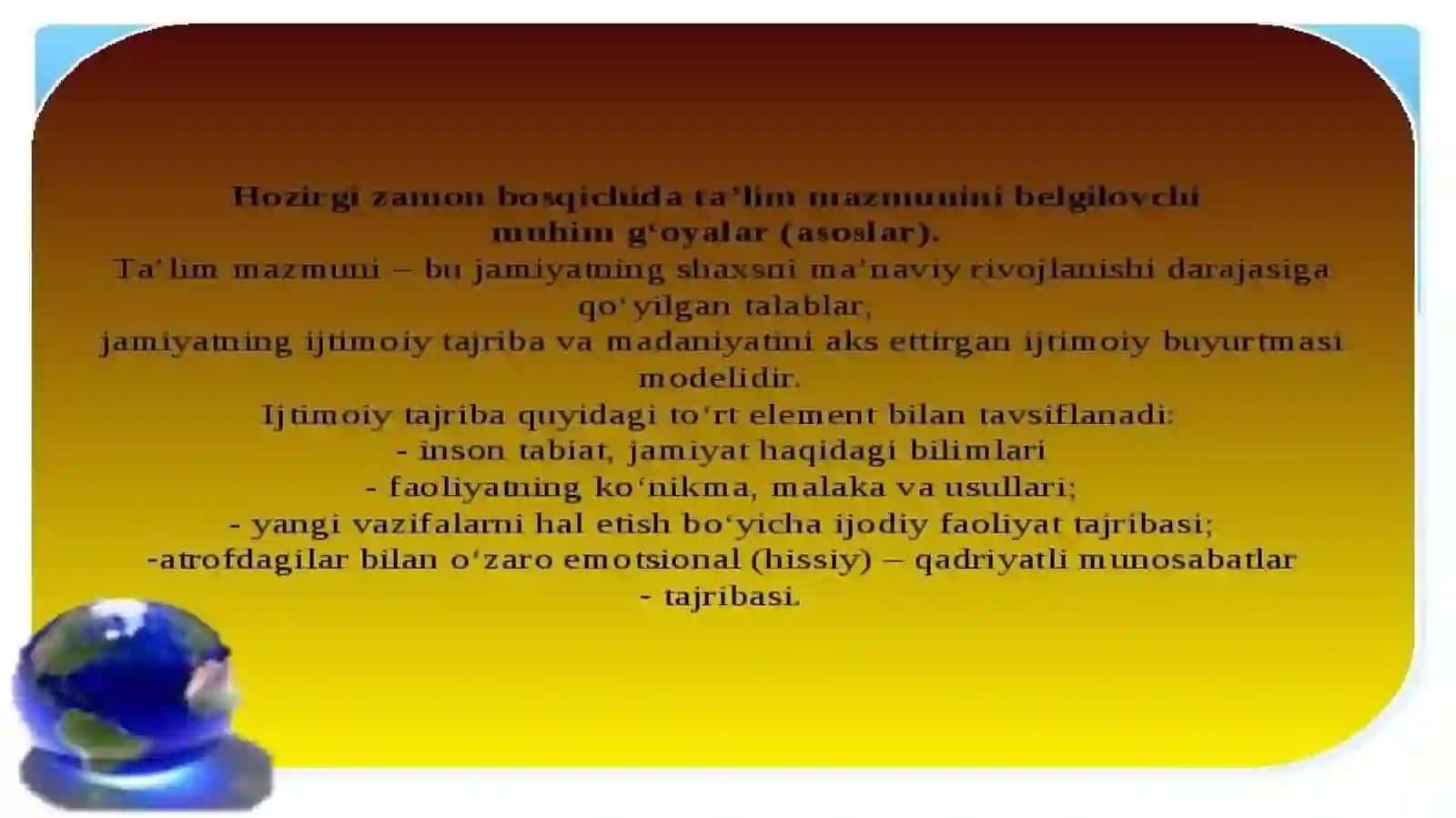 TA'LIM MAZMUNI 4