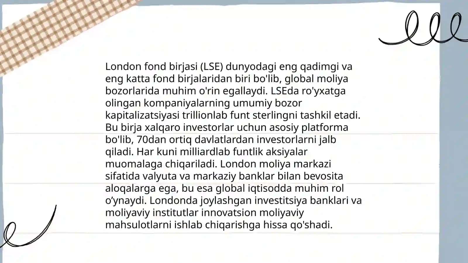 London fond birjasi faoliyati 4