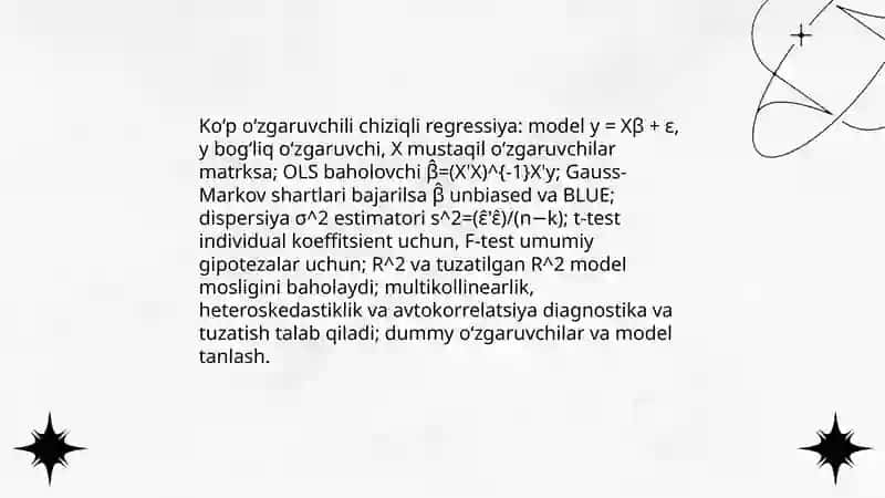 Ekonometrik modellar 4