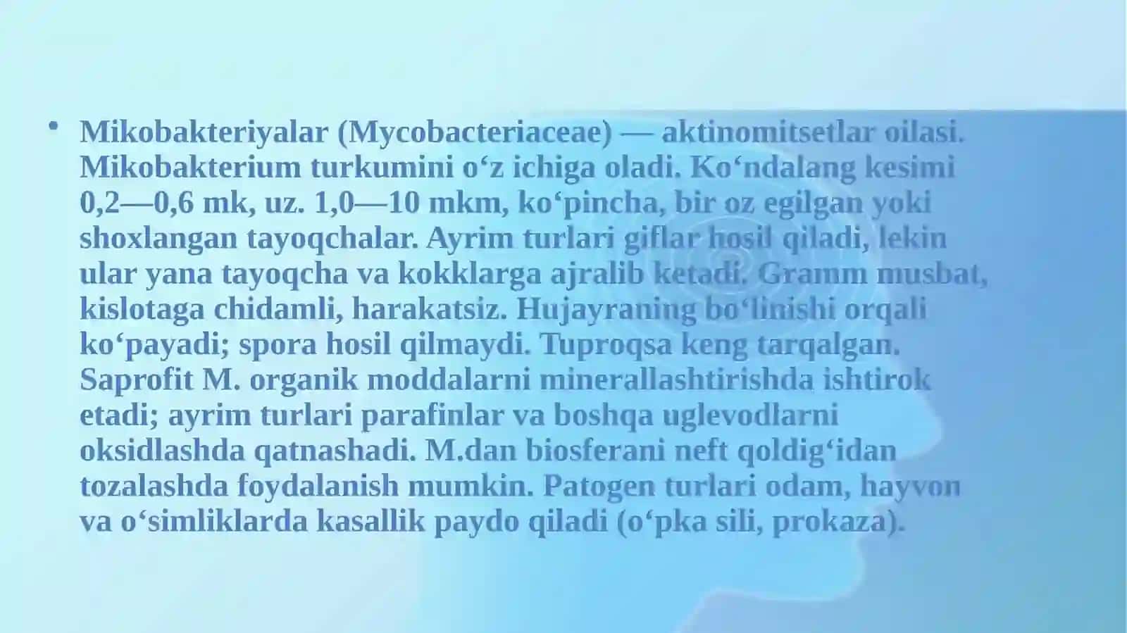 MIKROBIOLOGIYA, JAMOAT SALOMATLIGI, GIGIYENA VA MENEJMENT KAFEDRASI 4