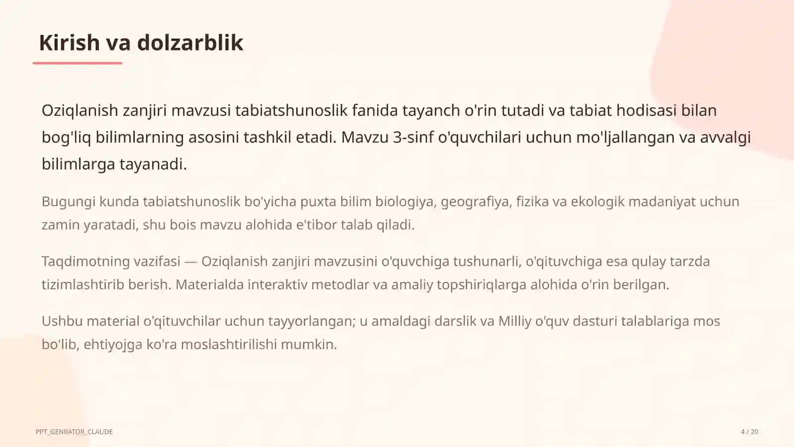 Oziqlanish zanjiri (3-sinf) 4