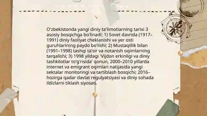 Yangi diniy talumotlar va sektalari 4