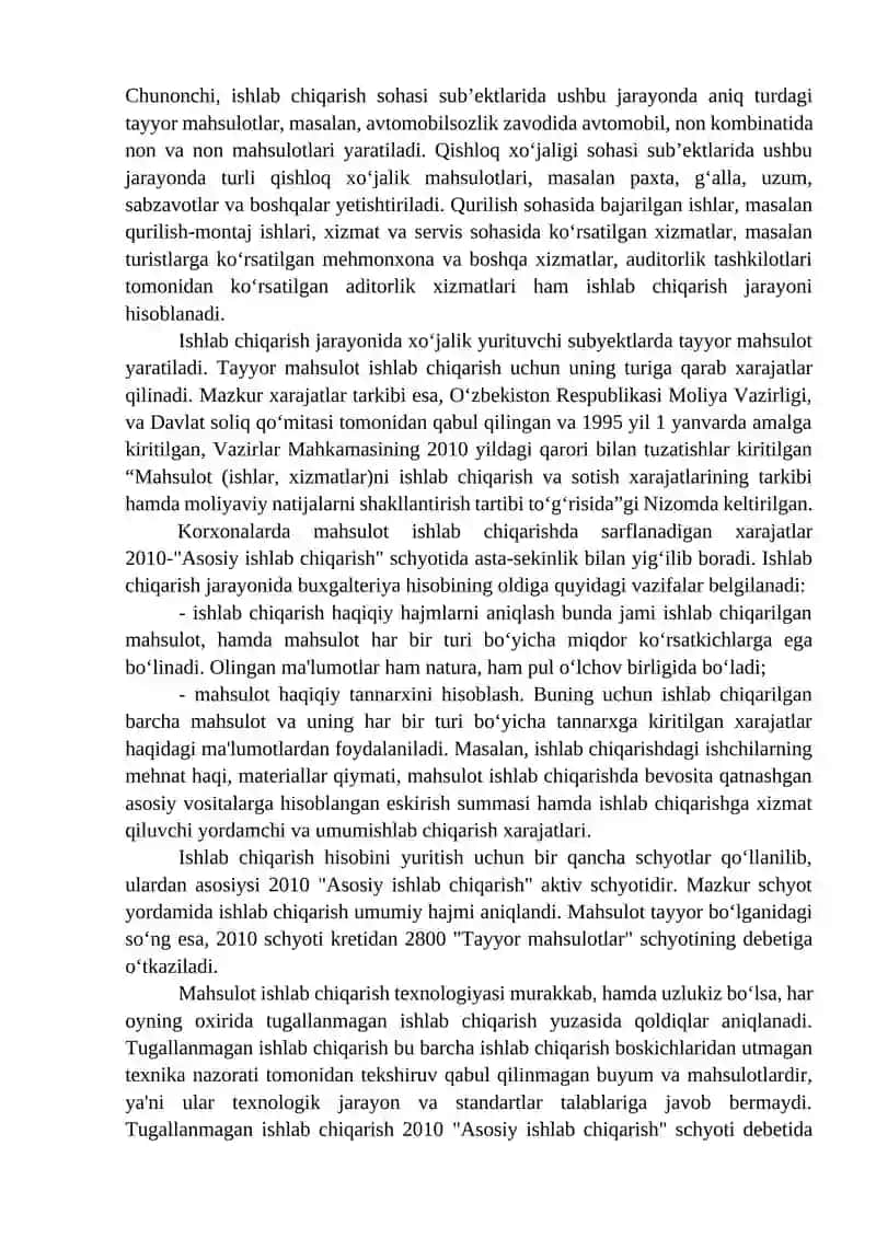 Biznes jarayonlari va ularning hisobi 4
