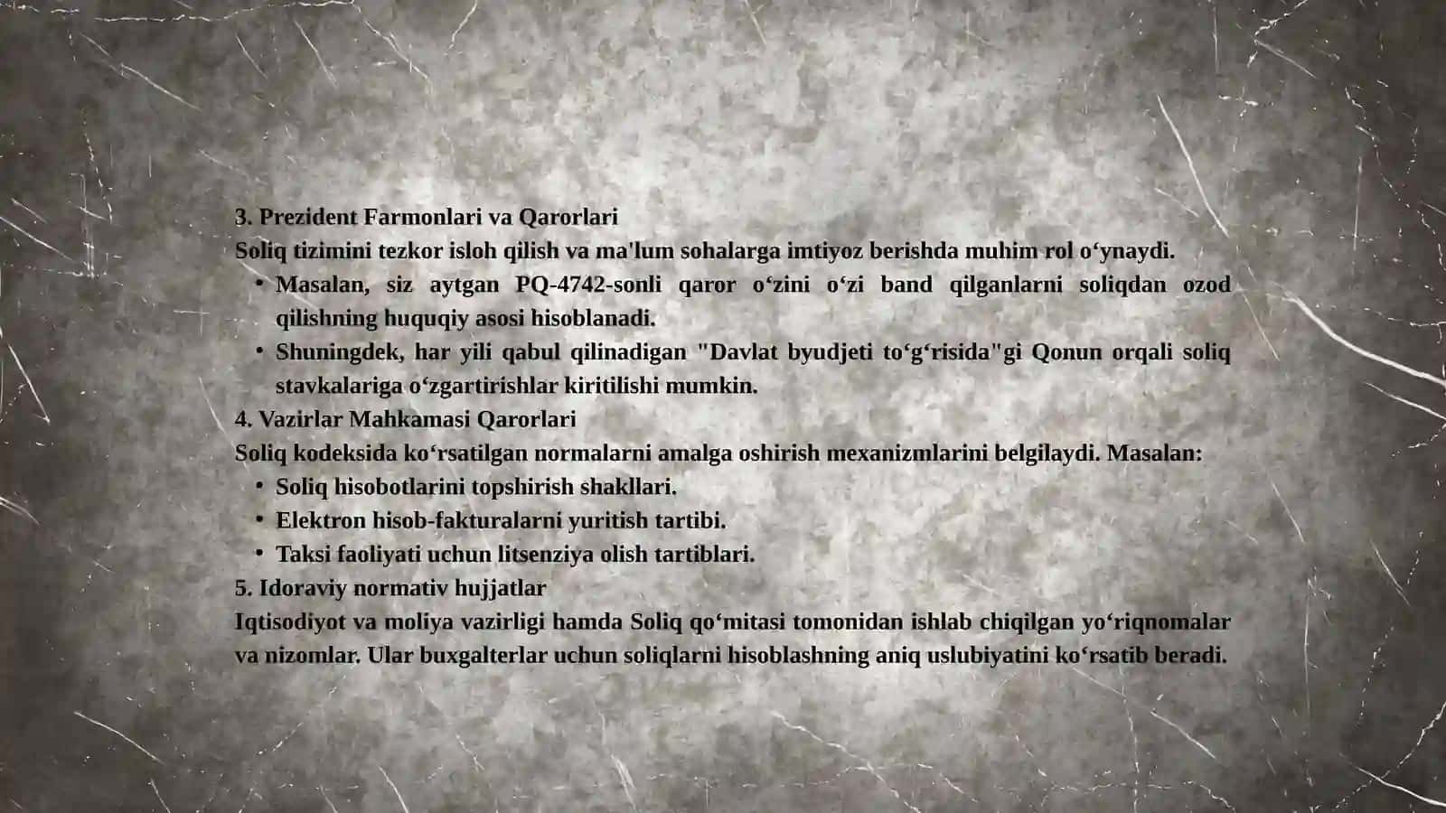 Soliq To’lovchi Kilari 4