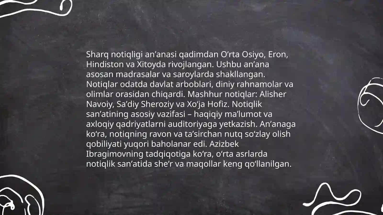 Gʻarb-Sharq notiqligi 4