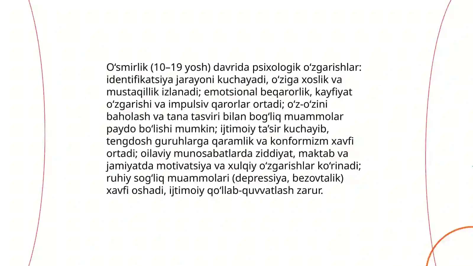 Shaxsning psixologik o’zgarishlari va ularning ijtimoiy ta’siri 4