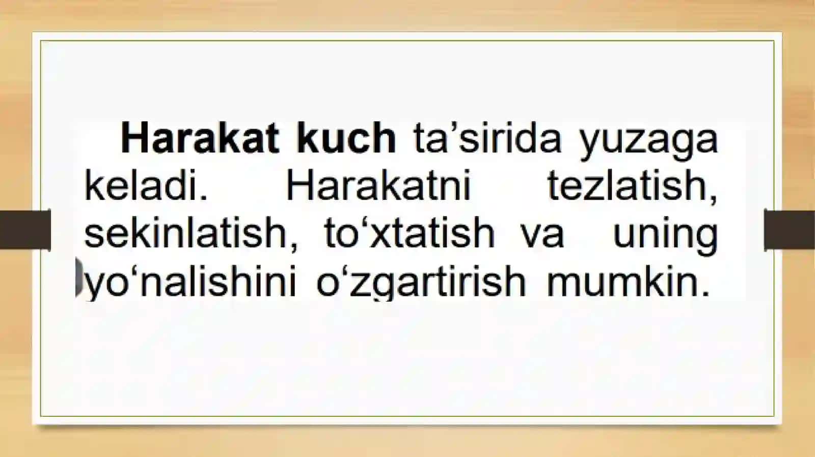 "Harakat" mavzusiga taqdimoti 4