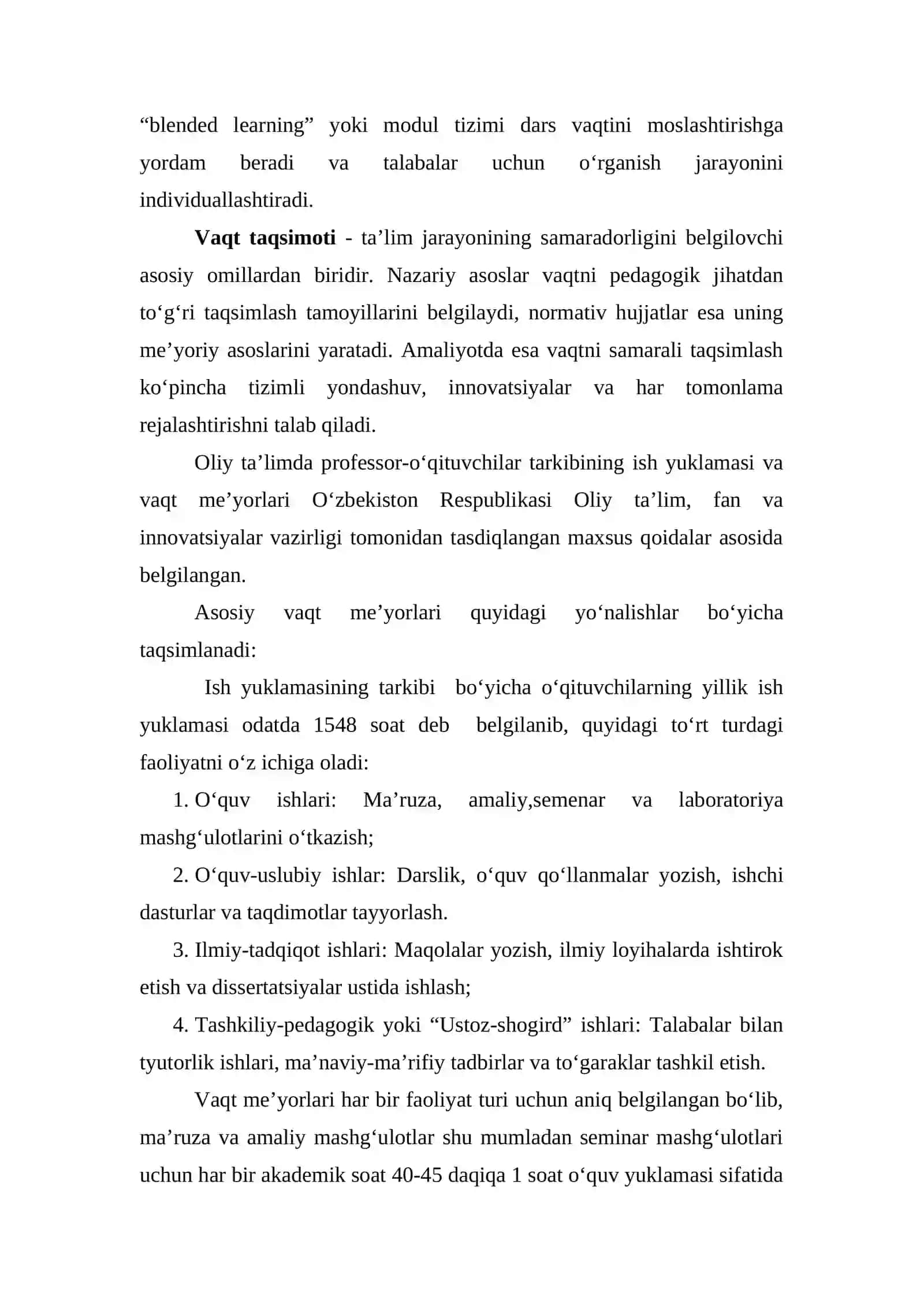 Vaqtni Boshqarish Metodlari Mustaqil ish 4