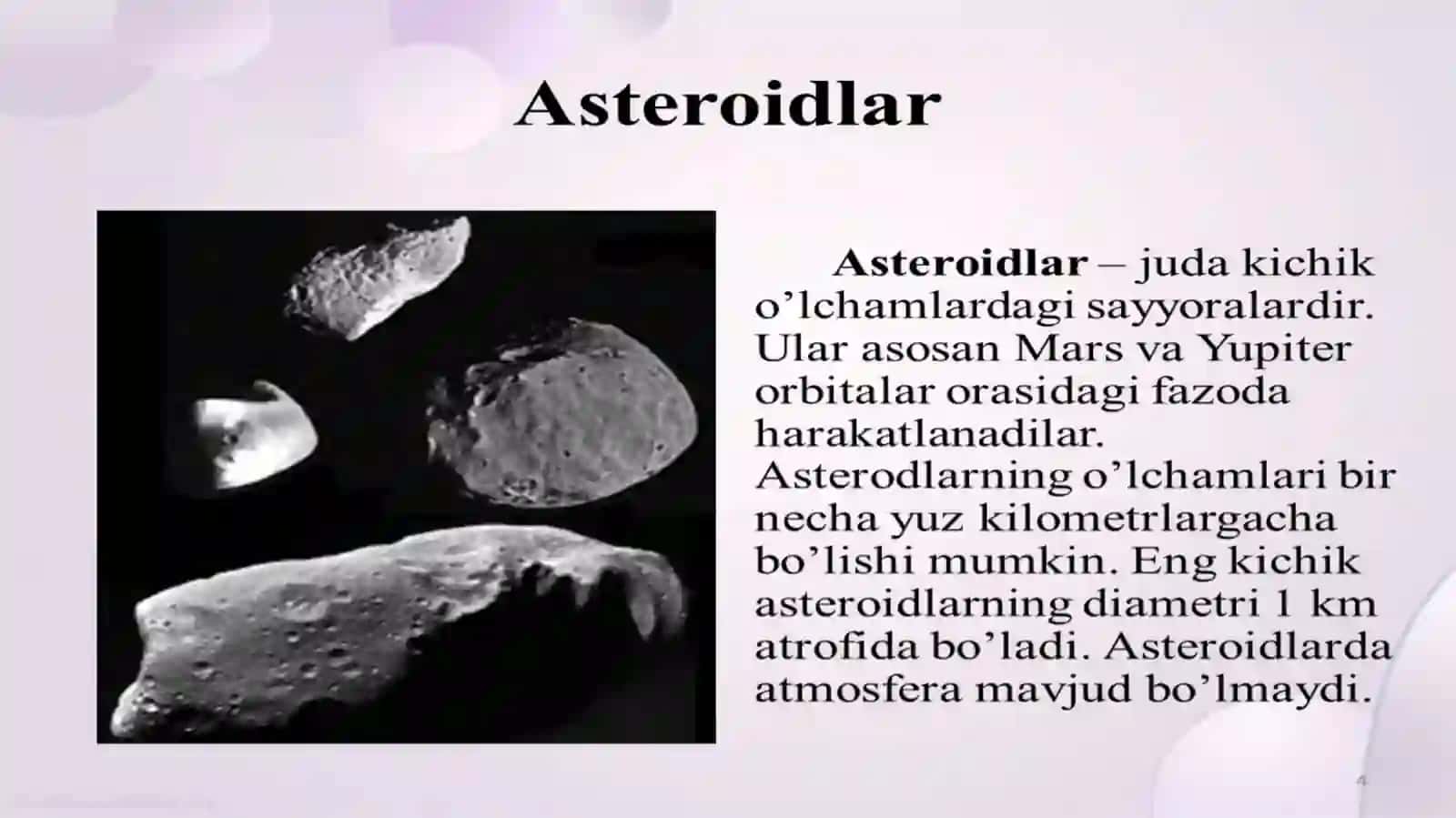 ASTEROIDLAR 4