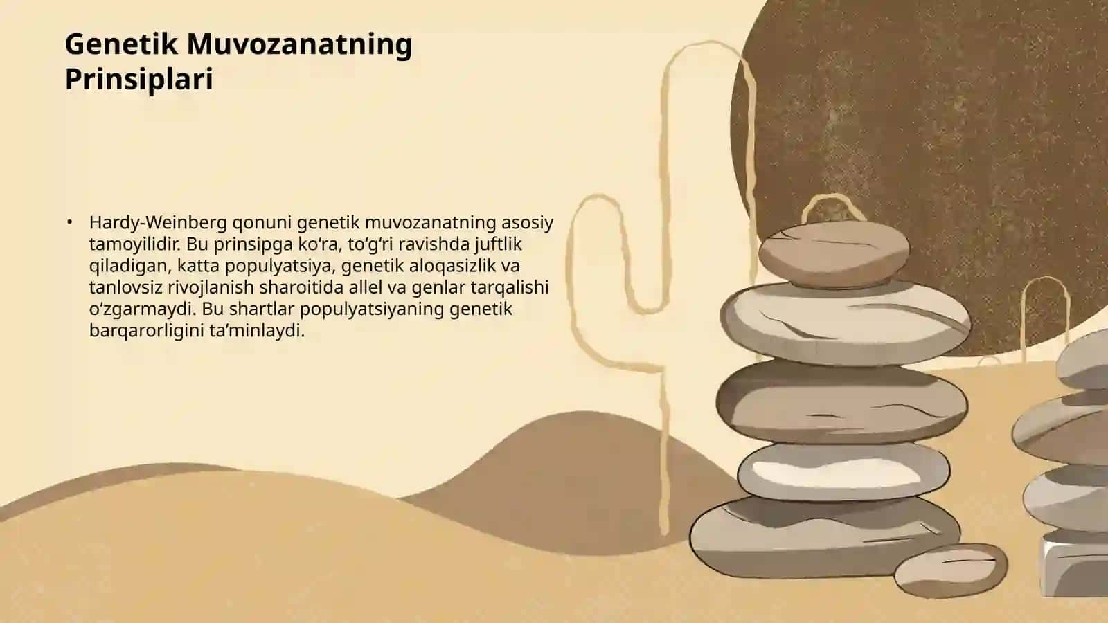 Populyatsiyaning genetik muvozanati 4