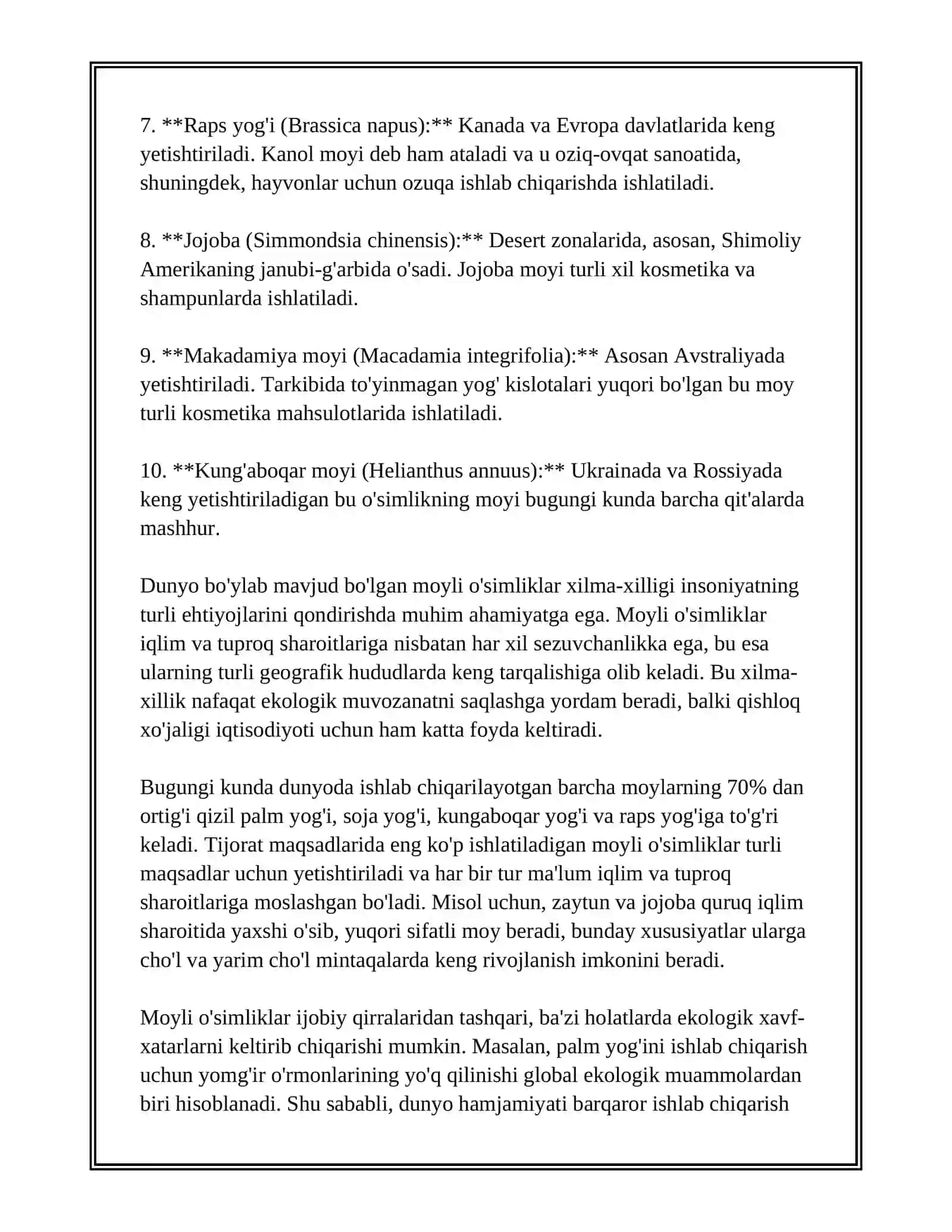 MOYLI EKINLAR TURLARI VA ULARNING BIOLOGIK XUSUSIYATLARI 4