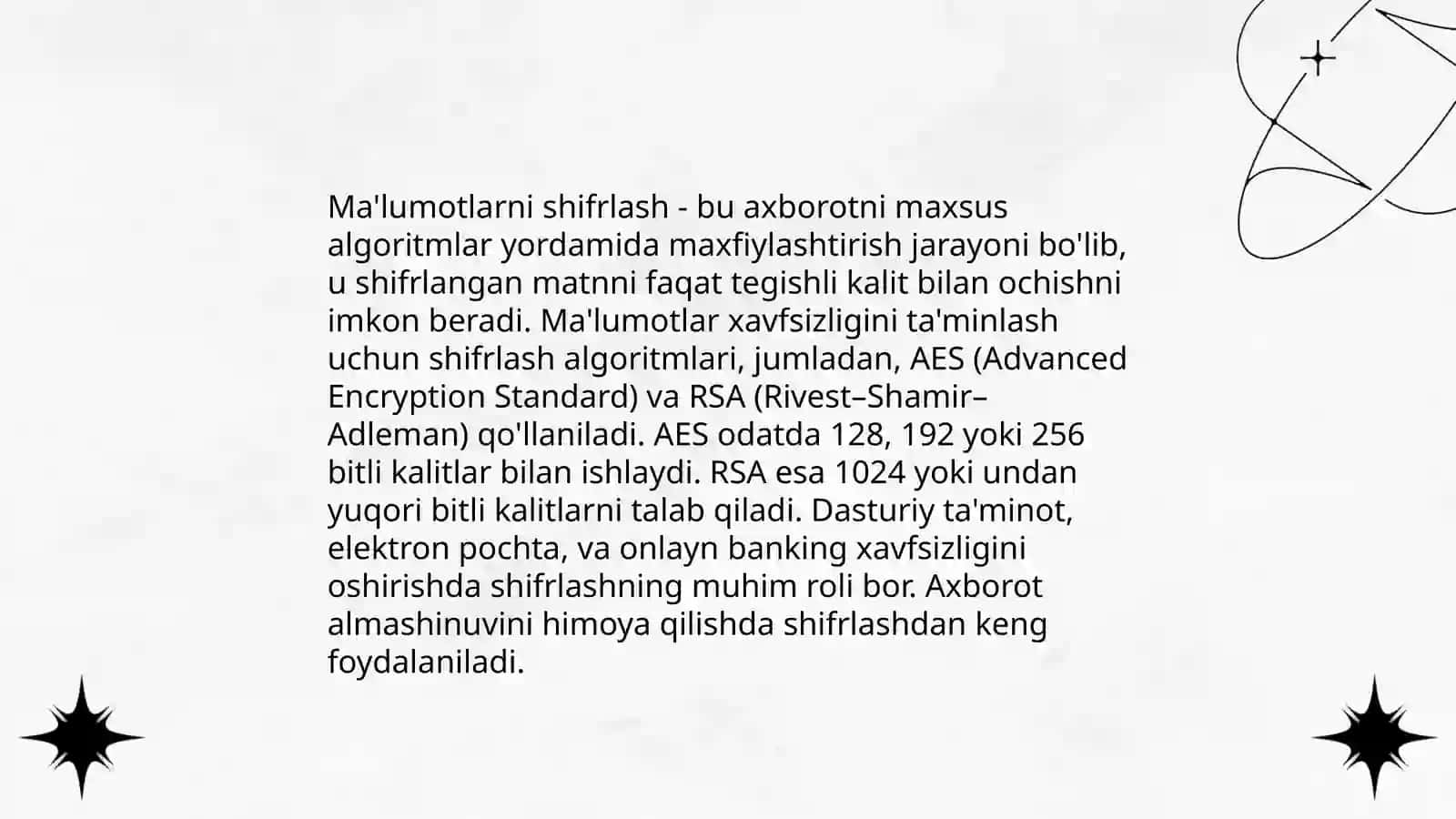 Axborotlarni himoyalash usullari 4