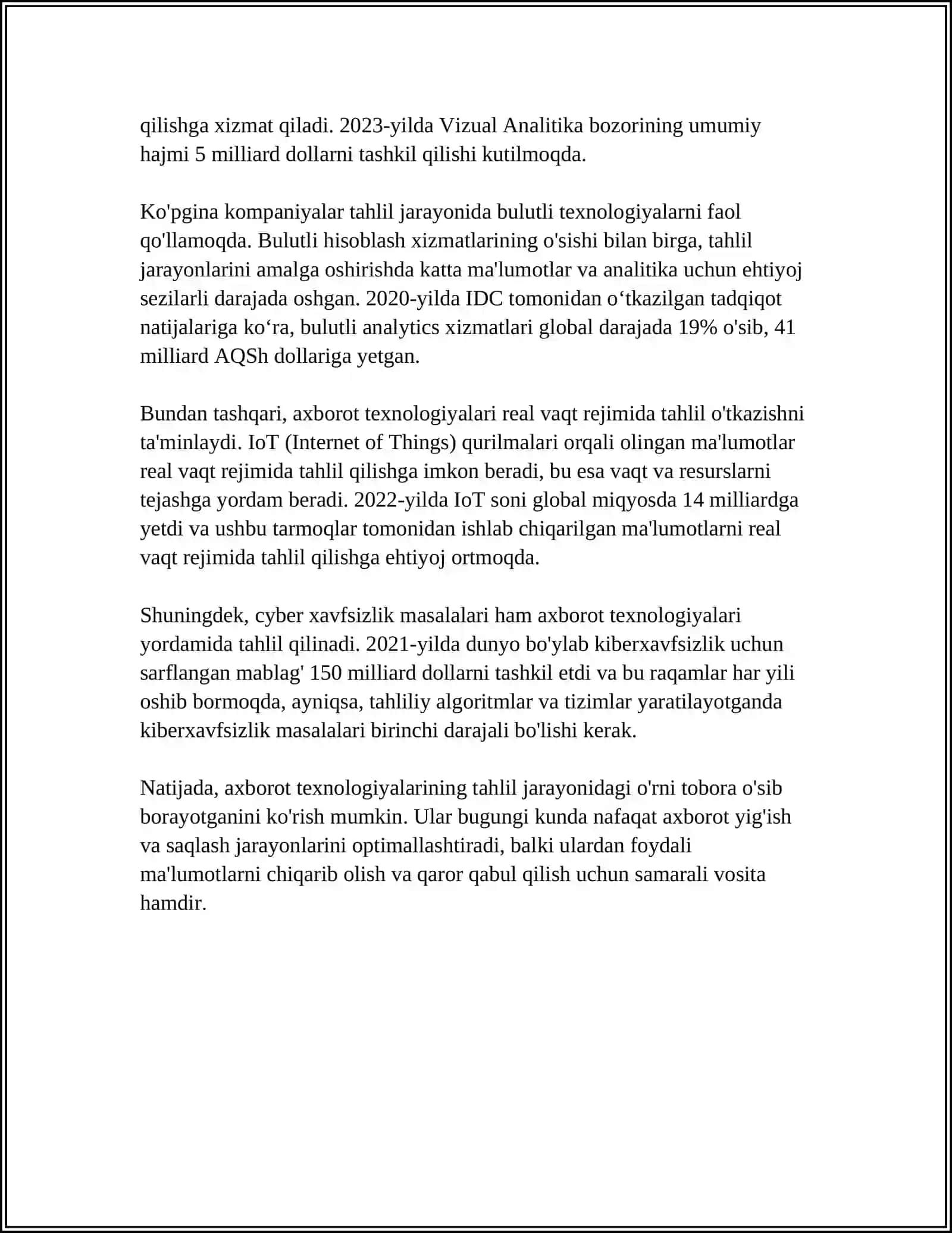 TADQIQOD VA LOYIHALASHDA AXBOROT TEXNALOGIYALARI 4