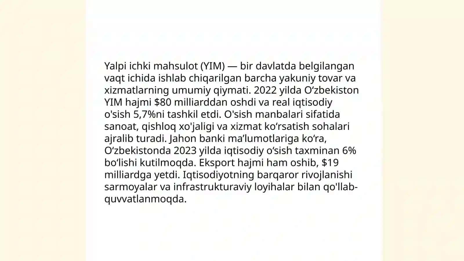 Yalpi ichki maxsulot (YIM) 4