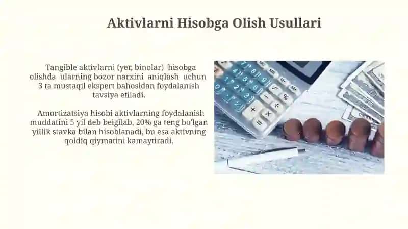 Aktivlar va Passivlarning Samarali Buxgalteriya Hisobi 4