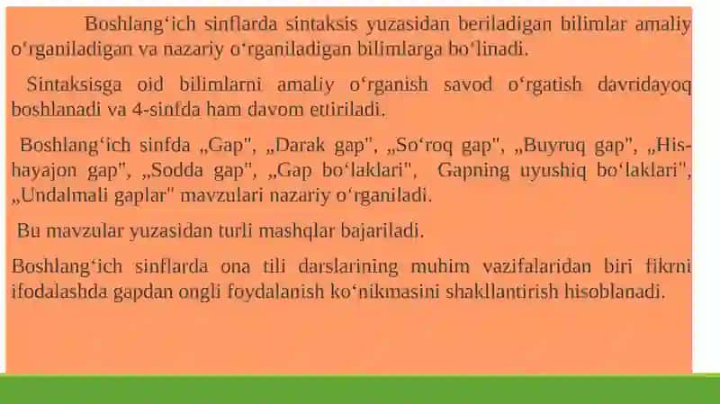 Sintaksis bilan tanishish 4
