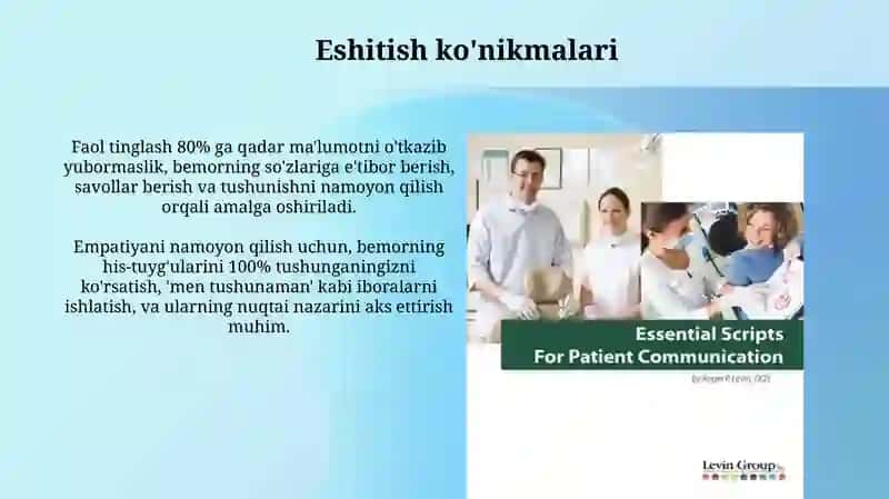Patsient bilan Verbal muloqot 4
