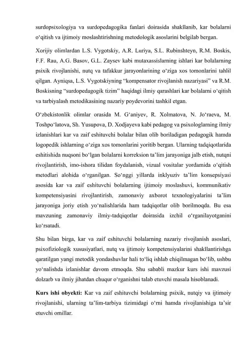 Kar va zaif eshituvchi bolalar rivojlanishining nazariy asoslari 4