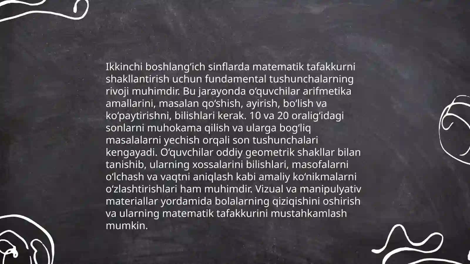 Matematika oʻqitishning maqsad va vazifalari 4
