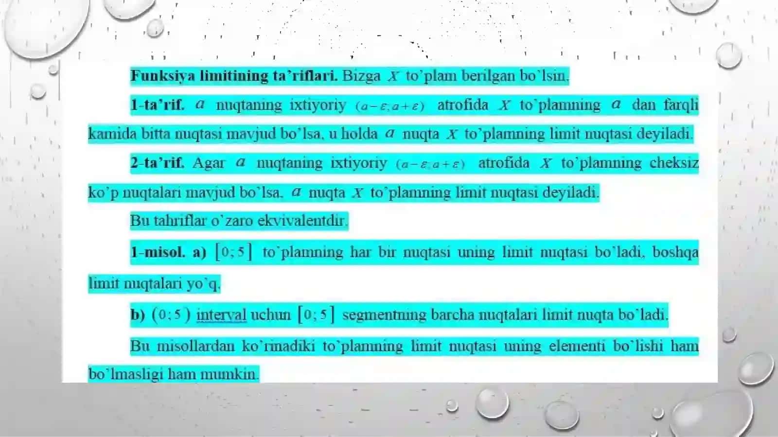 Chorshanbiyev Adhamning Algebradan mustaqil ishi 4