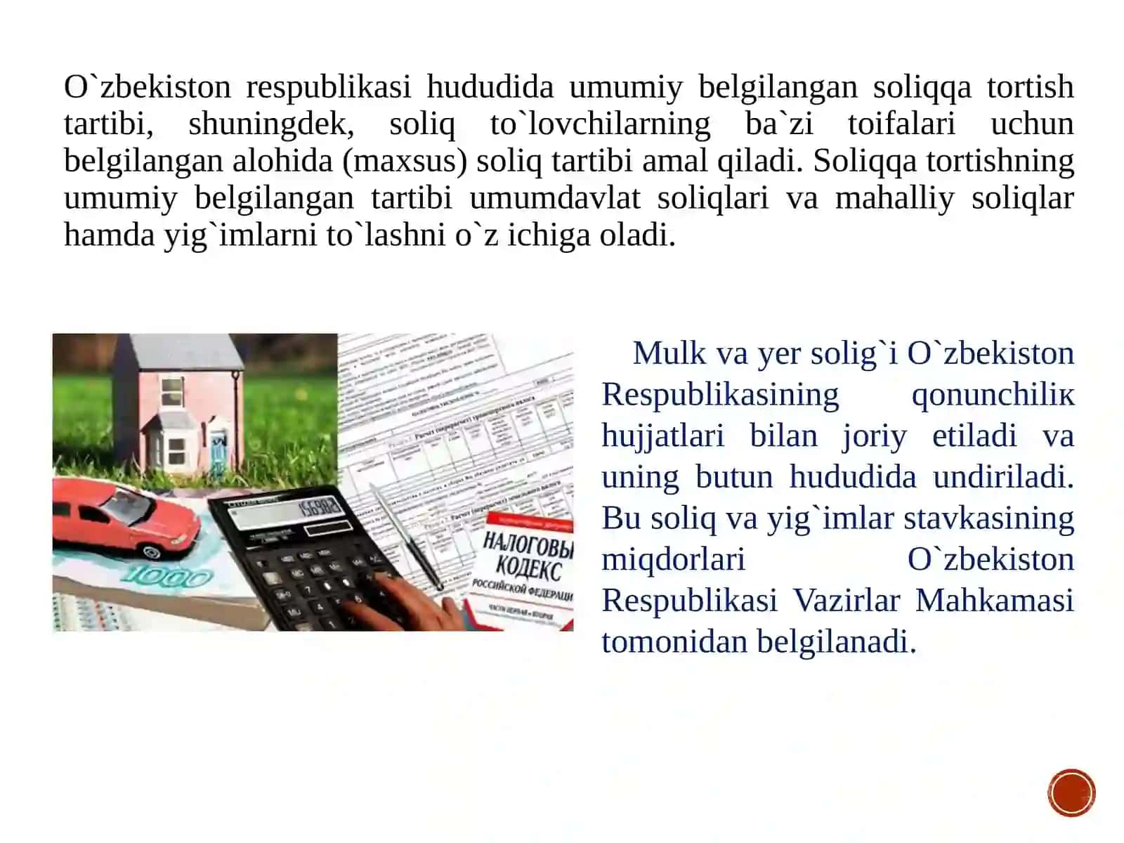 О‘zbekiston Respublikasi soliq tizimi 4