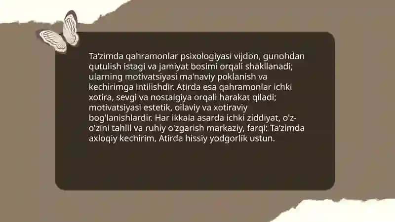 Ta'zim va Atir hikoyalari 4
