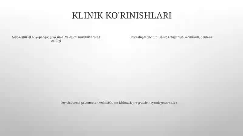 Mitoxondiryal Kasalliklar 4