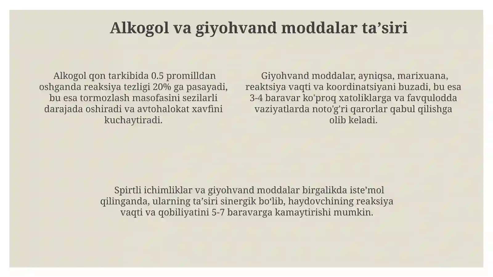 Charchoq va Tezlikning Idrokka Ta'siri 4