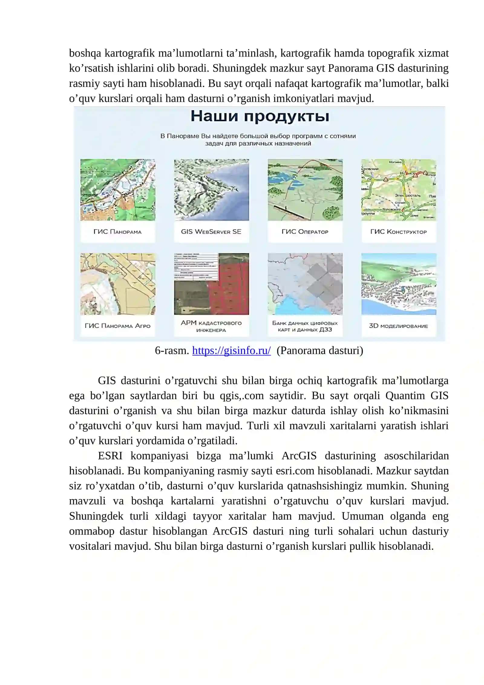Internet manbalaridan geoma’lumotlar olish 4