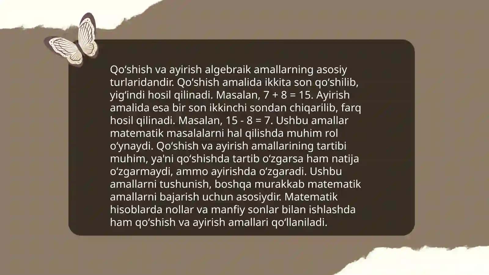 Arifmetik masalalar yechishga oʻrgatish metodikasi 4