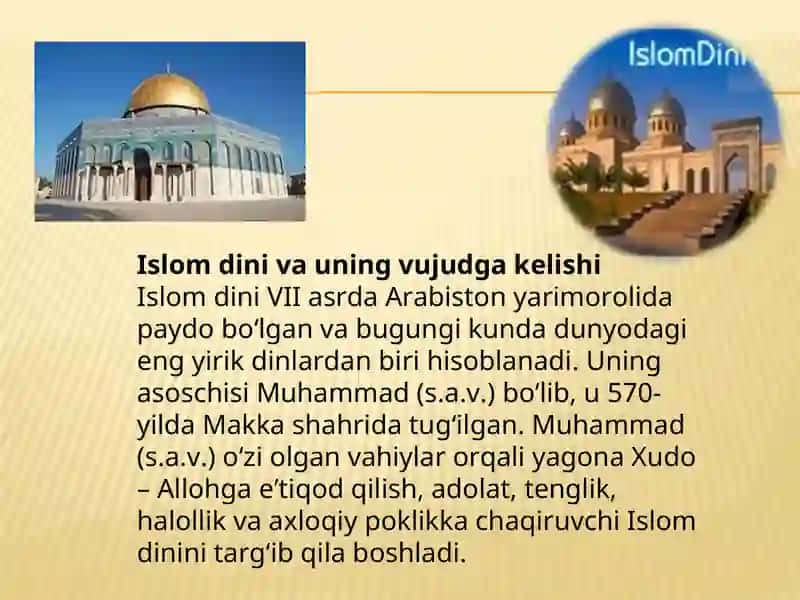 Islomning markaziy Osiyoga tarqalishi. 4