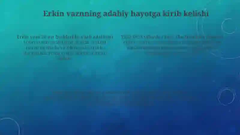 Erkin she'r tizimi adabiy hayot va jarayon 4