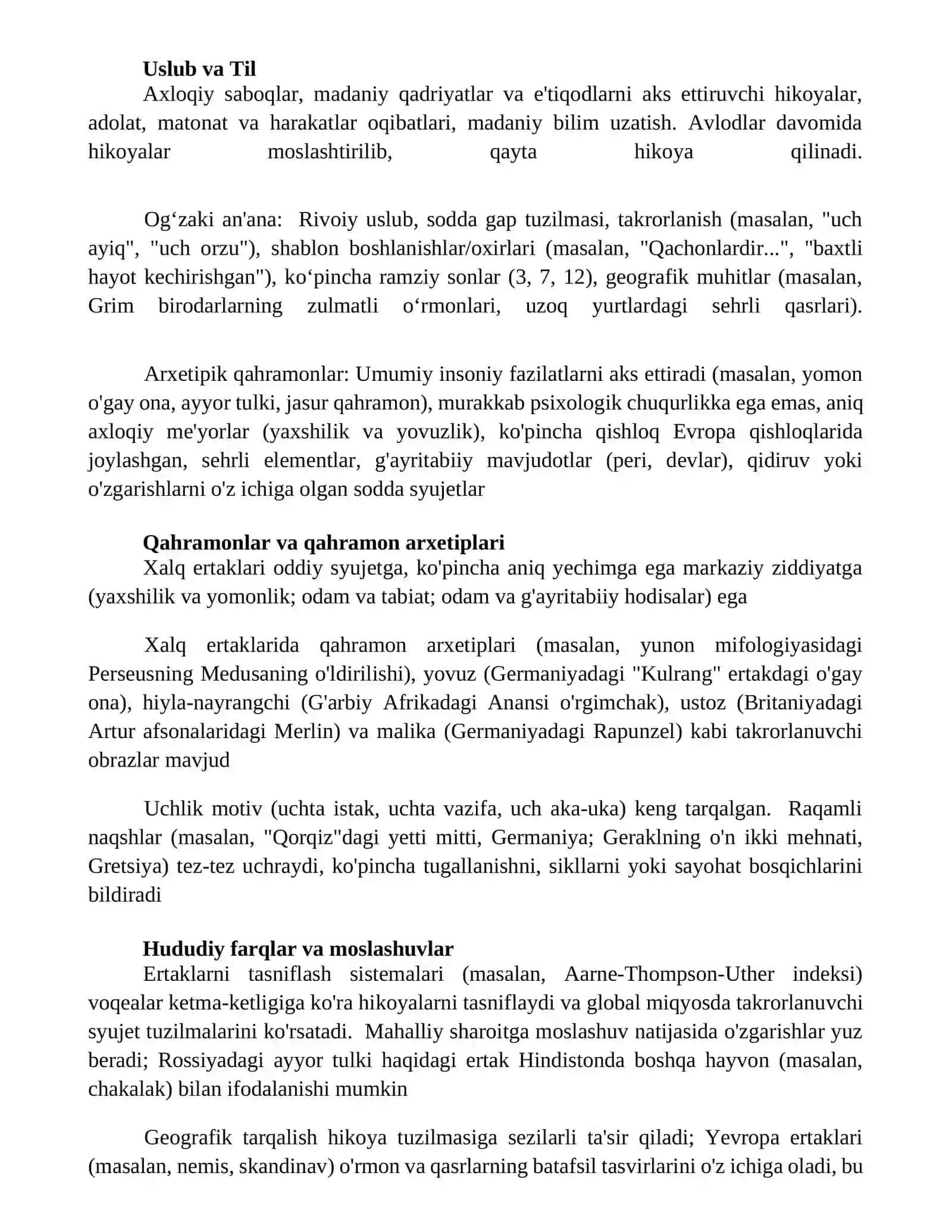 Xalq dostonlarining janr xususiyatlari 4