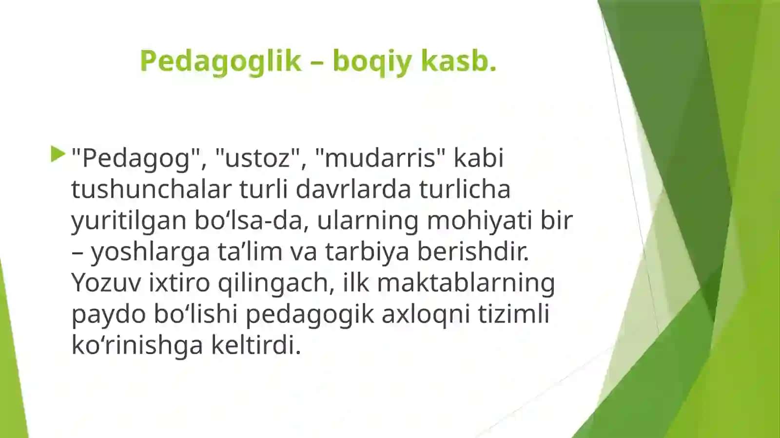PEDAGOGLARNING AXLOQIY-MADANIY BILIMLARI 4