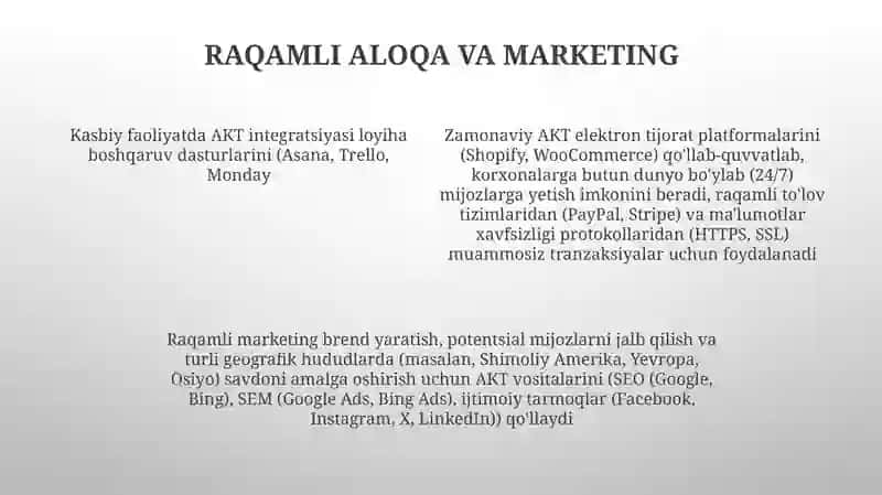 Avtomatlashtirish va Samaradorlik Dasturiy Ta'minoti 4