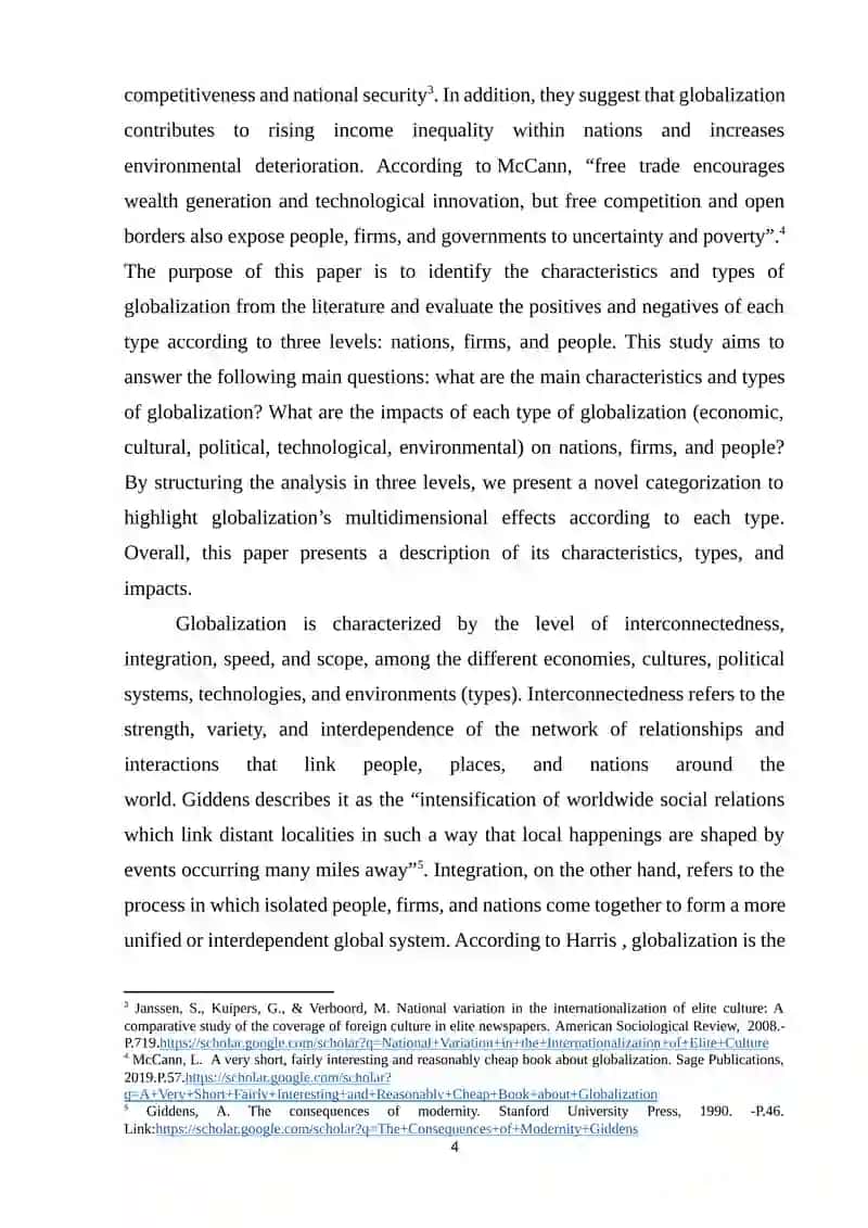 “GLOBALIZATION AND THE ROLE OF ENGLISH AS A WORLD LANGUAGE” 4