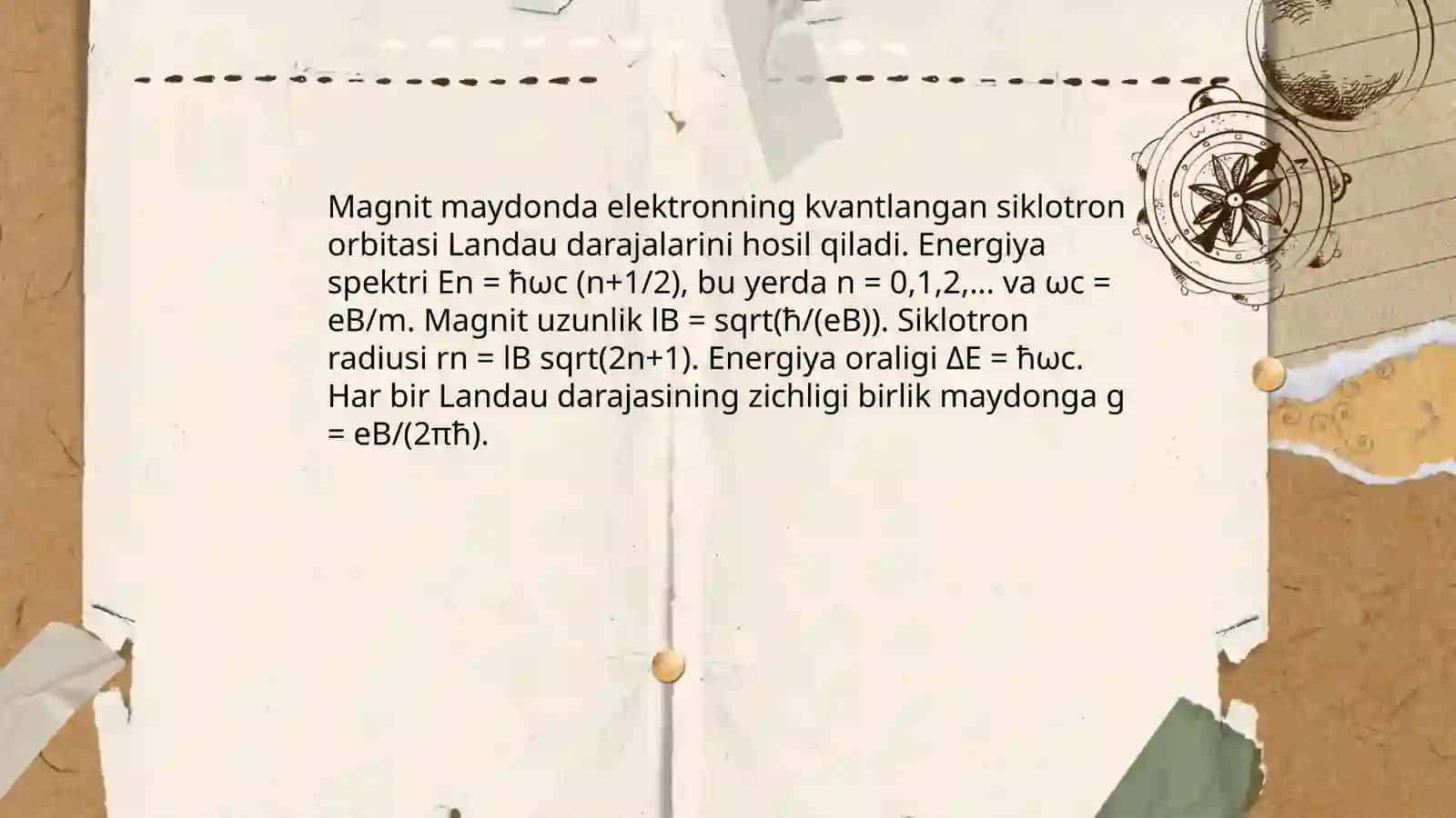 Elektron magnitning nurlanishining kvantlanganligi 4