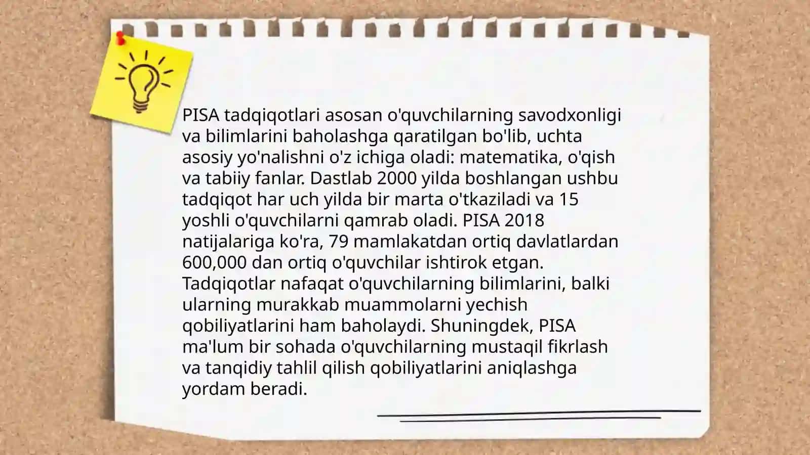Pisa xalqaro baholash dasturi 4