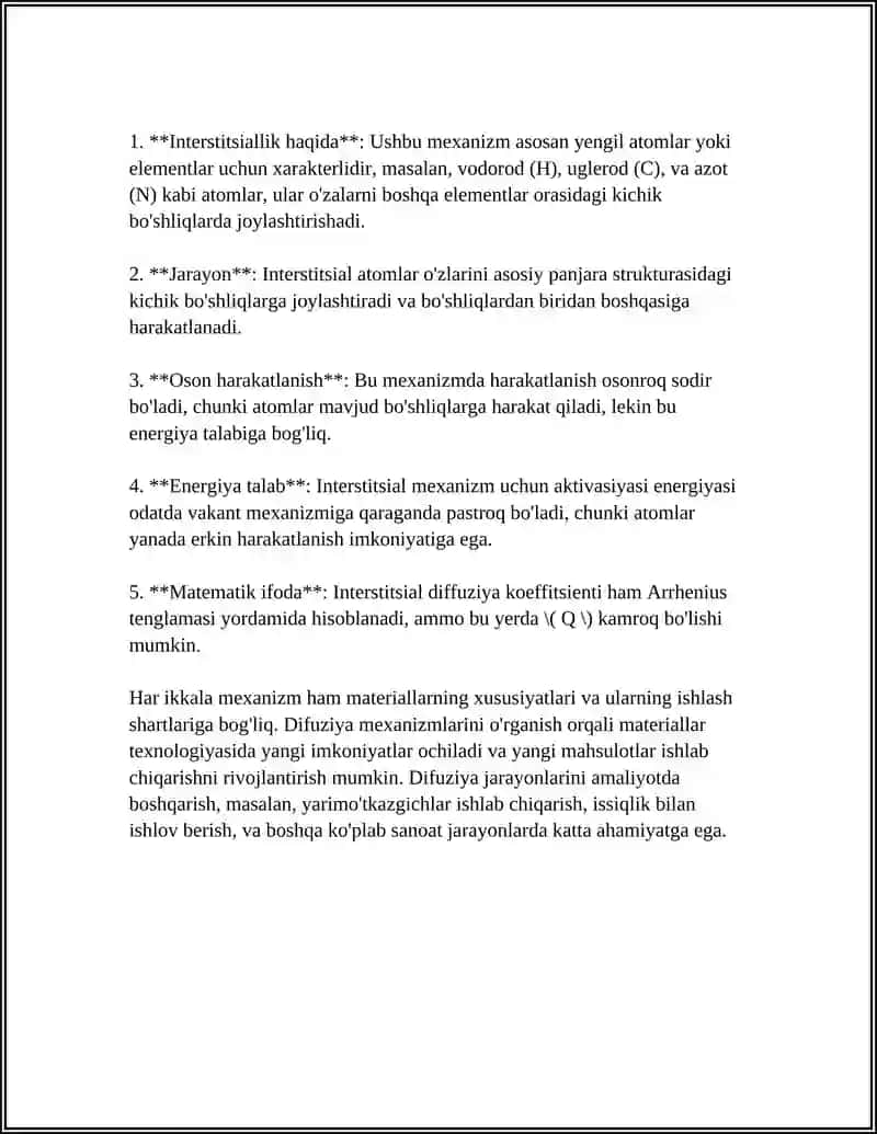 QATTIQ JISMLARDA DIFUZIYYA HODISALARI 4