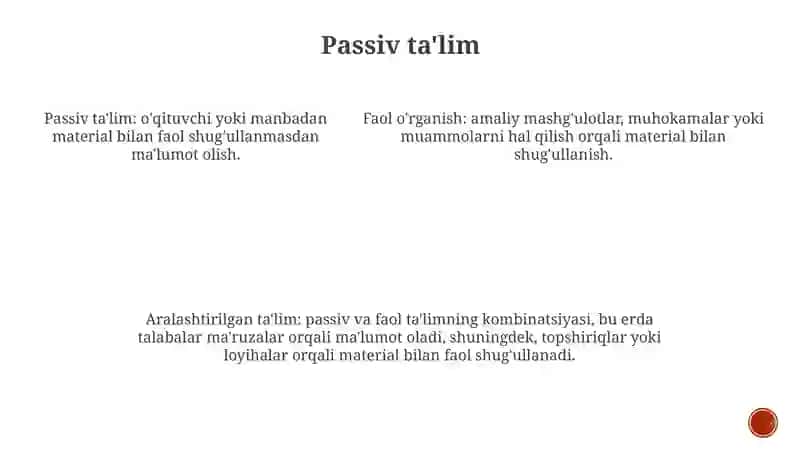 Muammoli O'Qitish Metodlari 4