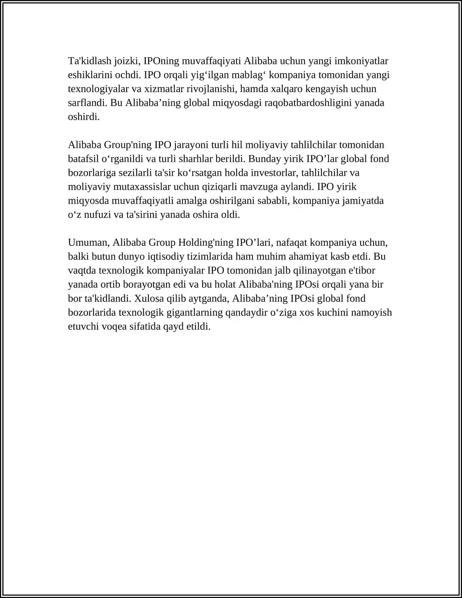 ALIBABA GROUP HOLDING IPOSINI TAHLILI 4
